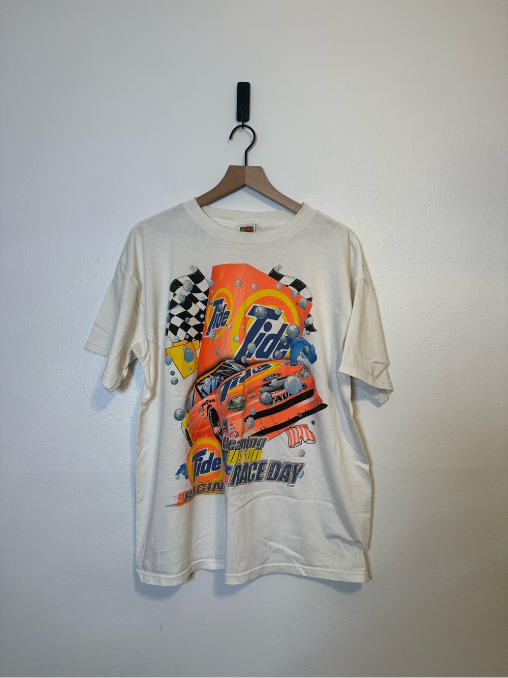 Vintage 1999 TIDE NASCAR Auto Racing Sport 90s Graphic T-Shirt